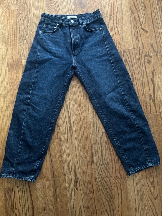 Madewell Denim - Madewell Curvy Pieced Barrel-Leg Jean